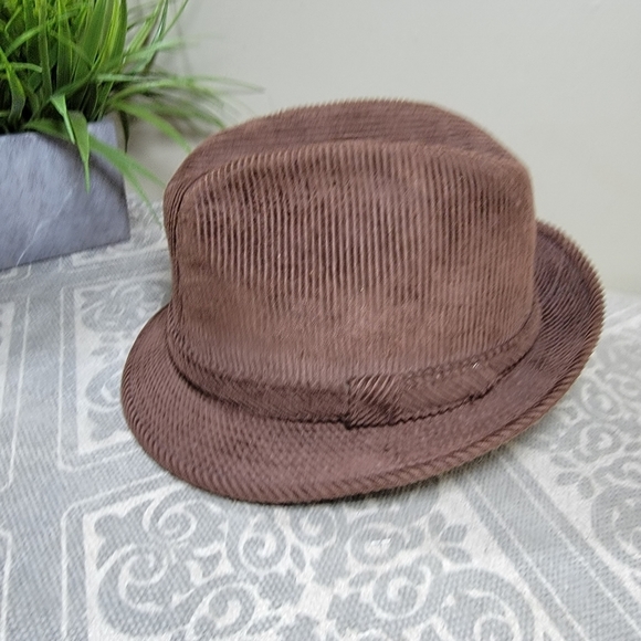 Vintage | Beacon Hill | S Brown Corduroy Fedora - Picture 7 of 12